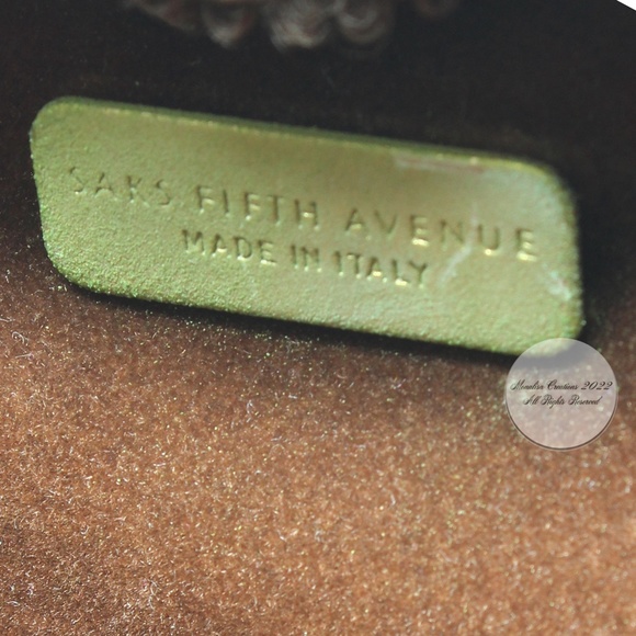 Saks Fifth Avenue Evening Bag Minaudière Clutch or Crossbody Polished Resin Rare - Picture 13 of 13